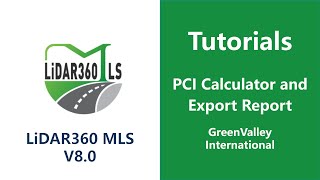 Road Pavement Damage Analysis | 4. PCI Calculator and Export Report LiDAR Software Tutorial