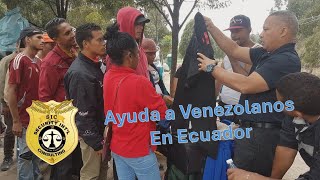 Ayuda a venezolanos en Ecuador