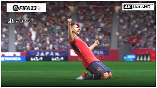 FIFA 23 - Spain Scores - Fifa World Cup Qatar 2022 - Group Stage - PS5™ Gameplay #shorts