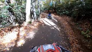 Pinnacle Trail - CRF250X chasing Raptor 700R