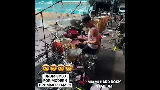 DRUM SOLO 🤯 for Modern Drummer • Jotan Afanador  #drums #drumming #miami #romeosantos #aventura