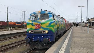 Ausfahrt BR 218 443-0 „Donna“ als RE2 ➡️ München Hbf mit Makros und Lichtgrüßen