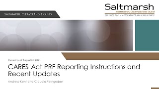 WEBINAR: PRF Reporting Update for Healthcare