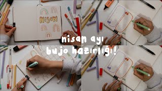 geç kalınmış nisan ayı bullet journal hazırlığı (hem de çok basit..)