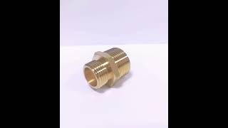 Brass Hex Nipple Fitting male male 3/8 NPT* 1/2NPT thread