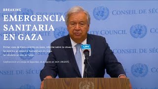 #URGENTE Primer Caso de POLIO en Gaza. Conferencia de António Guterres. #SUBTÍTULOS AL ESPAÑOL