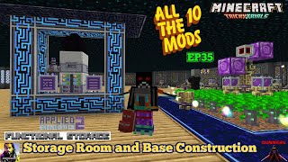 Minecraft All the Mods 10: "AE2 & Functional Storage: Ultimate Modded Guide!” Base Construction EP35