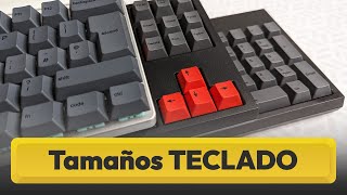 Comparativa tamaños de teclados: Full, TKL, 60%, 65%, 75%