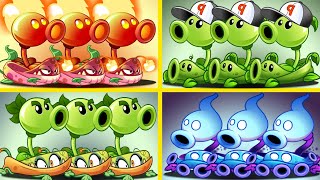 PvZ 2 4 Peashooter&Vine Vs Team Zombies-That Team Plant Will Win?