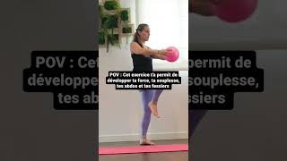 Pilates avec petit ballon #pilates #exercice #débutant #pilateshome