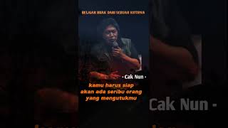 Kalau kamu berbuat baik, jangan berharap pujian.. #quotes #caknun #motivation