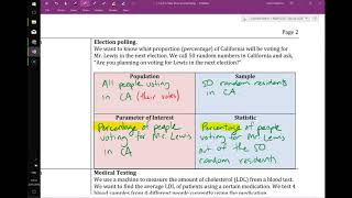 Parameter vs Statistic