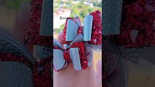 КРАСНЫЙ 🔥🔥🔥#обзор #diy #бантики #своимируками #украшения #handmade #бантыизлент #hairbows