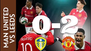 MANCHESTER UNITED VS LEEDS | Rashford and Garnacho goal lead Man United 2nd place on table | 0 - 2