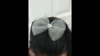 Bow hair clip / easy fast  and nice hair clip