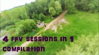 Last 4 FPV meetups  Compilation of best clips quadcopter racing drone