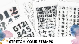 "Stretch Your Stamps" Scrapbooking Series | 12 - Number Stamps