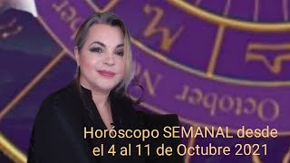 🔴 HORÓSCOPO SEMANAL desde el 4 hasta el 11 de Octubre|2021 Luna Nueva día 6 🌑 Astros-Tarot Tu Signo