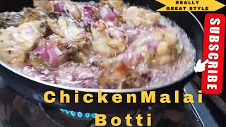 Tandoori Malai Botti|chicken Malai Botti #chickenmalaihandi#reels#ytshorts#tandoorichicken#vlogger