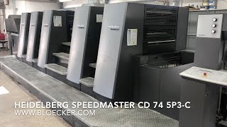 Heidelberg Speedmaster CD 74 5P C, year 2007 with AxisControl