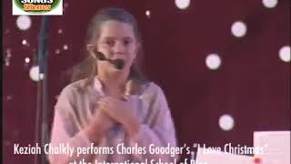 Keziah performs  I Love Christmas