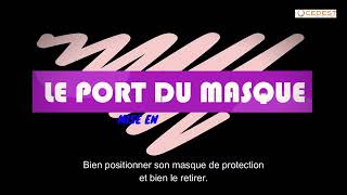 Le port du masque : les bonnes pratiques