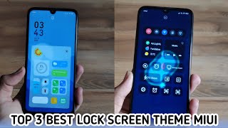 Top 3 Best Lock Screen Theme For Miui Devices | 2021 Best Themes | Customizable UI | Minimal Look