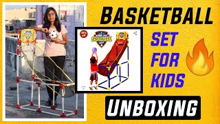 Basketball Set For Kids Unboxing | Fantastic Indoor Basketball Game | Basketball Unboxing & Review