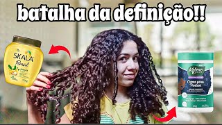 SKALA de BANANA vs KOLENE BRILHO PODEROSO| Qual define muito o CABELO CACHEADO? (No vídeo mostro!)