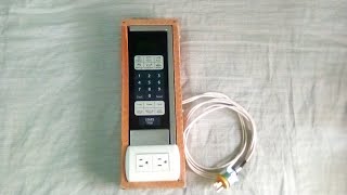 AC Timer from Microwave Oven Timer - Wooden Box