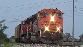 BNSF and NS trains in Missouri