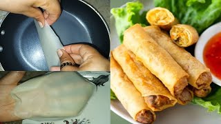 Chicken spring roll | veg spring roll | roll samosa recipe