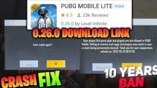 Pubg Lite New update 0.26.0 Download link 😍 Pubg Lite New update All Features Finally Crash Problem