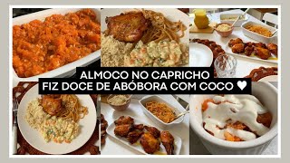 ALMOÇO DE DOMINGO NO CAPRICHO, DOCE DE ABÓBORA COM COCO, PARQUINHO COM A MANU E MAIS