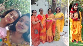 বোন এর গায়ে হলুদ Special @Shilpi ki Shaadi 💛💛 Full Of Masti 🥰 Introducing Rambo 😎 Jhumpi Di & Jiju 😊