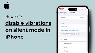 How to disable vibrations on silent mode in iPhone ( iOS ) 2024