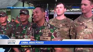 Panglima TNI Jendral Andika Kagum Lihat Kekompakan Prajurit TNI Bersama US Army Di Balikpapan