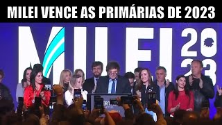 Discurso de Javier Milei nas primárias de 2023