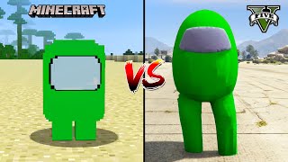 GTA 5 AMONG US VS MINECRAFT AMONG US - WHO IS BEST?