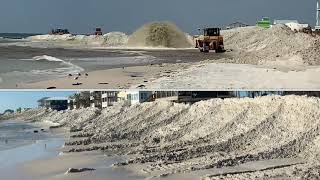 Cape San Blas Beach Renourishment: Curious how much sand can be pumped onto the shore in 1 day?