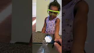 Science experiment with my daughter