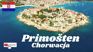 Primošten 🌴 Chorwacja. Spacer dookoła półwyspu i najpiękniejsze plaże w Primošten 4K.