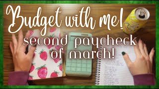 Budget March Paycheck #2 with Me!!! ~Etsy Income~