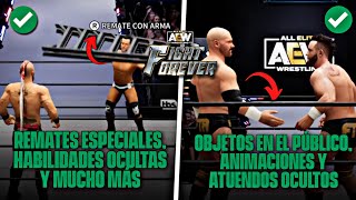 10 MINUTOS de CURIOSIDADES del AEW FIGHT FOREVER #2 (Remates Especiales, Habilidades y mas!)