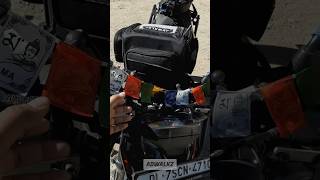 Prayer Flag on Bajaj Pulsar N250 🕉