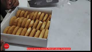 Famous osmania biscuits review I osmania cookies Hyderabad nimrah afe and bakery review I