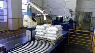 Polwoven Bag Palletizer | Fuji Robotics India | #roboticpalletizer #fujirobotics