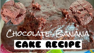 Easiest and Most Delicious Chocolate Banana Cake Recipe // BAKING VLOG // EgyPino SaraHima Vlog