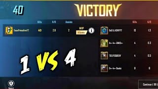 Solo vs Squad 40 Kills Challenge in TDM Pubg Mobile Lite -Ashif Khan565