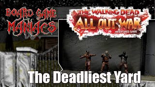 The Walking Dead All Out War - The Deadliest Yard Custom Solo Mission - BoardGameManiacs